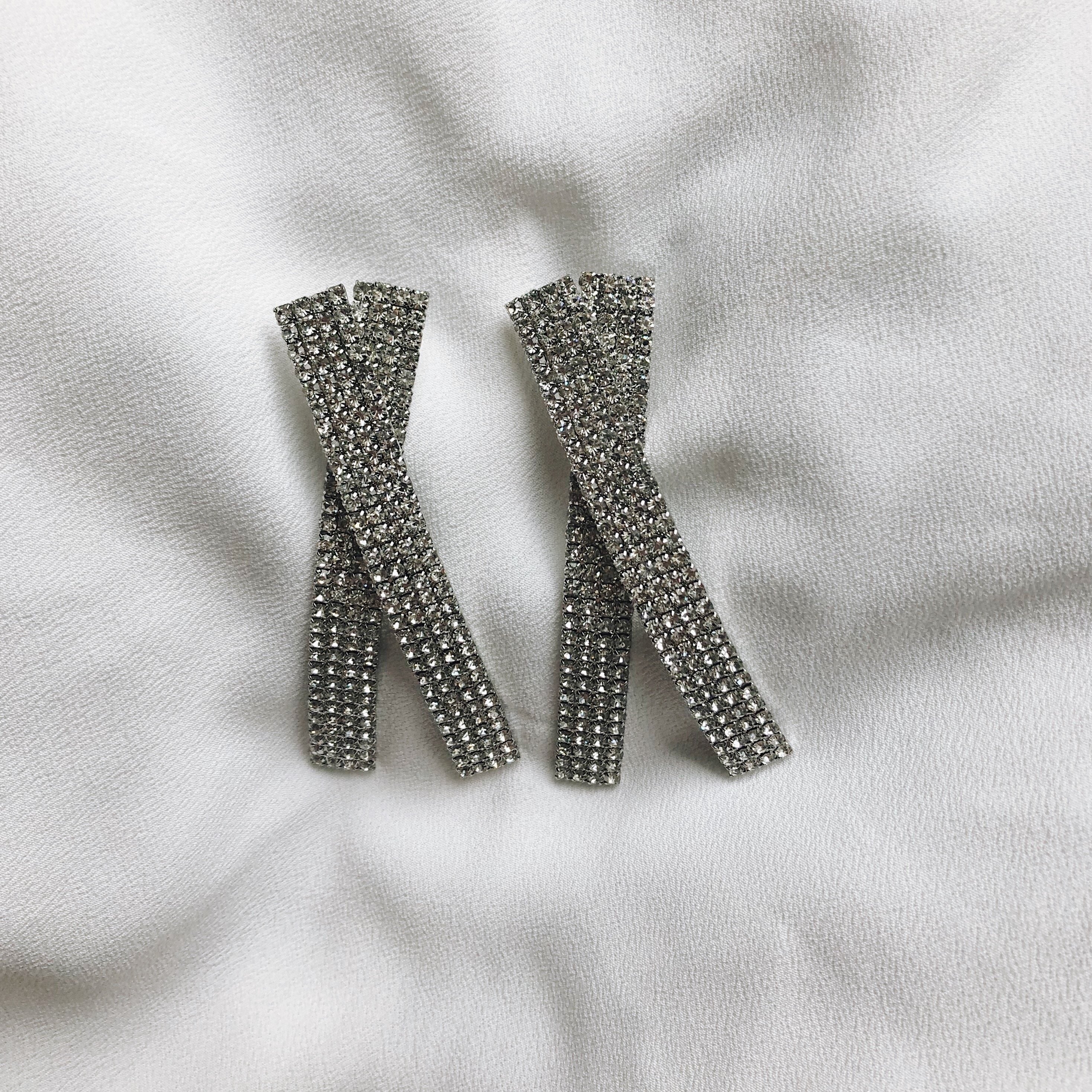 Xandria Crystal X Earrings