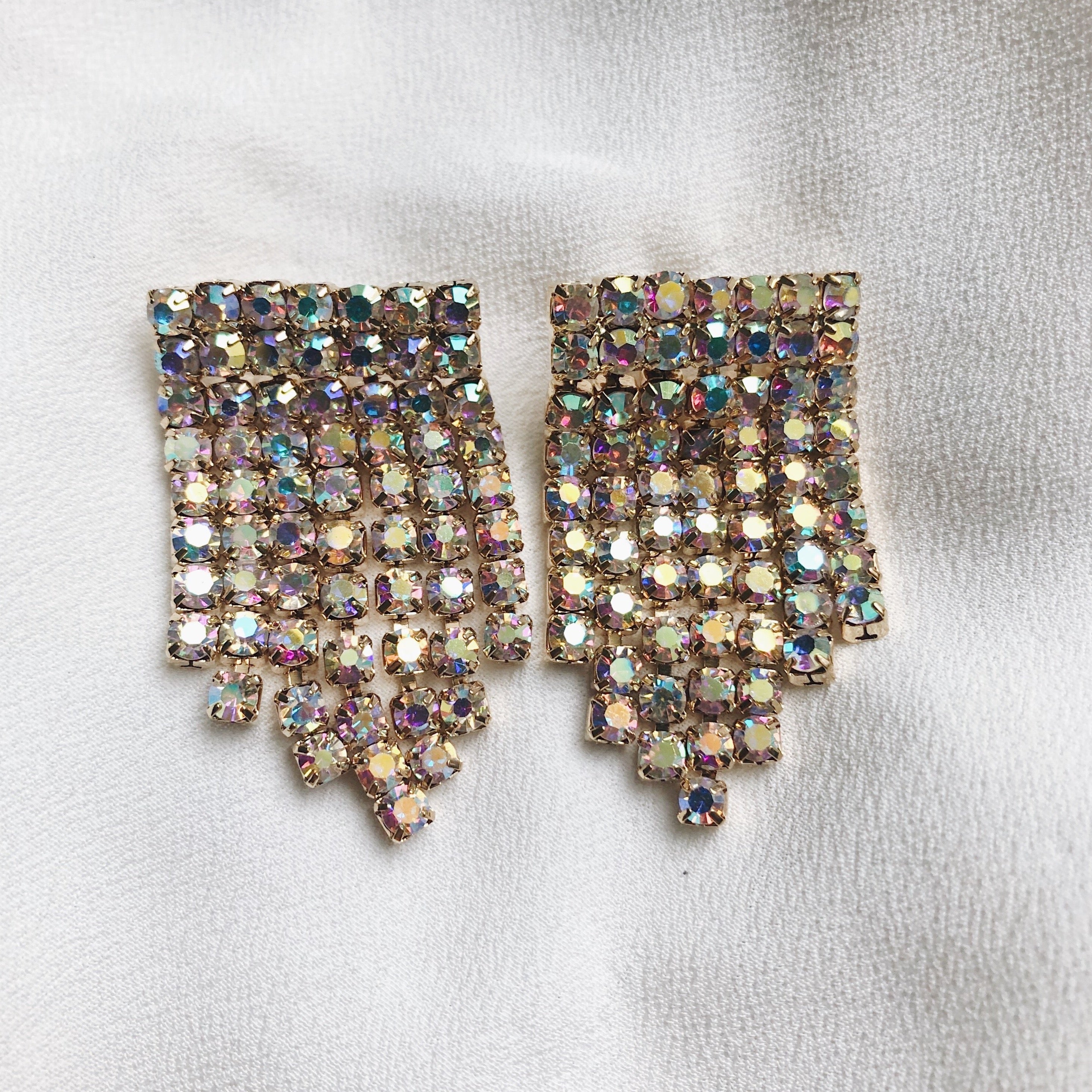 Elina Sparkle Fringe Earrings